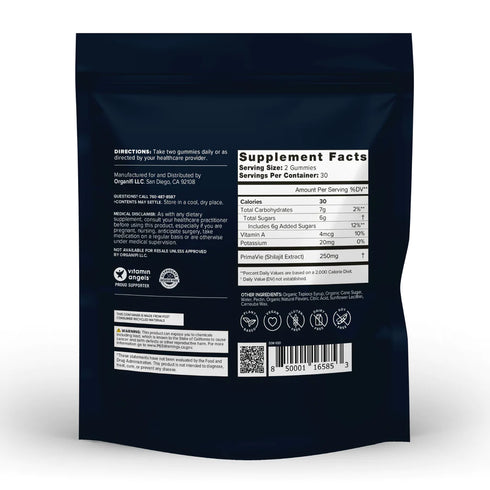 Shilajit gúmmí | Fyrir orku, árangur og styrk