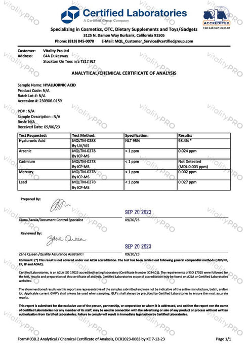 Hýalúrónsýra | Fyrir húð og liði