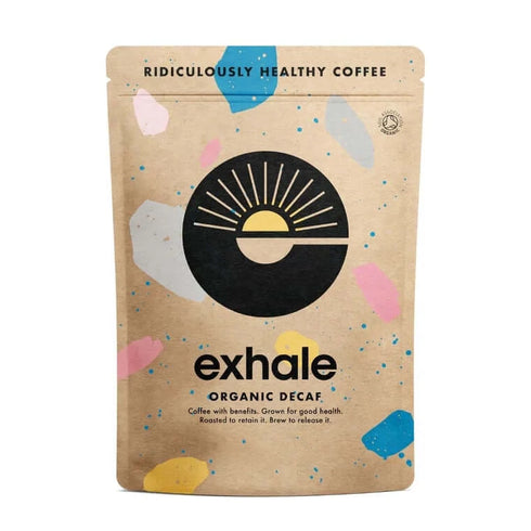 Exhale kaffi |Koffínlaust|Lífrænt|Myglulaust|Hátt í andoxunarefnum