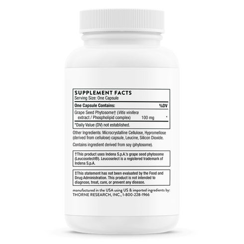 Grape Seed Extract | Vínþrúgukjarnaþykkni | 60 skammtar