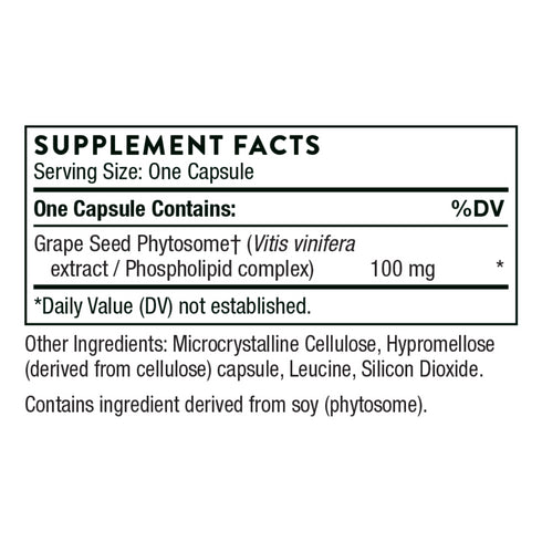 Grape Seed Extract | Vínþrúgukjarnaþykkni | 60 skammtar