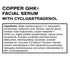 Copper GHK+ Andlitsserum með Cycloastragenol