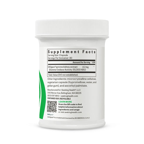 DAO Enzyme (Formlega Histamin Digest | Fyrir histamín viðkvæma)