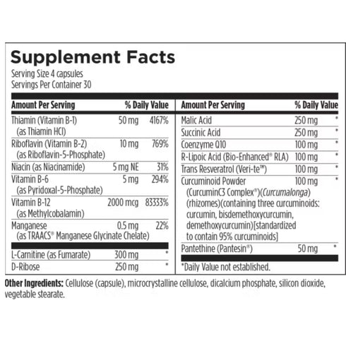 Mitochondrial NRG™ | Stuðningur við efnaskipti hvatbera og frumuorkuframleiðslu