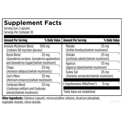 MycoSupreme™ | Blanda 8 lækningasveppa með Beta-Glúkönum og Ergotíóníni