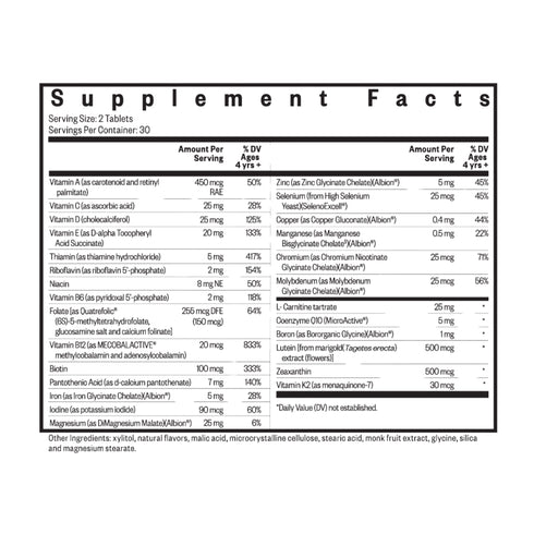 Fjölvítamín fyrir börn | Tuggutöflur