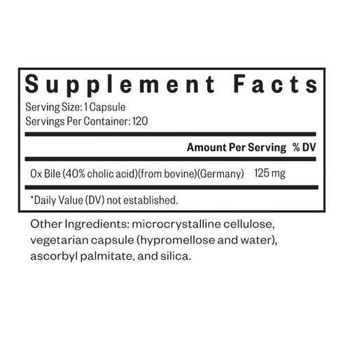 Gallsölt|Ox Bile |Fyrir meltingu á fitu
