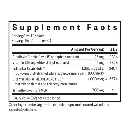 Homocysteine Nutrients|Fyrir MTHFR