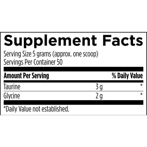Taurín + Glýsín duft | 50 skammtar