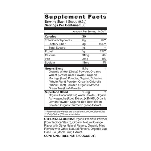 Organifi grænn djús|Fyrir núllstillingu og streitu