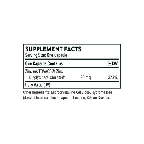 Sink bisglycinate 30mg