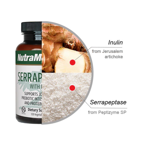 Serrapeptase with Inulin