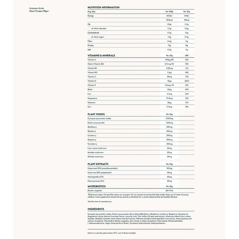Plöntuprótein | Blanda fyrir ónæmiskerfið og streitu | 250g