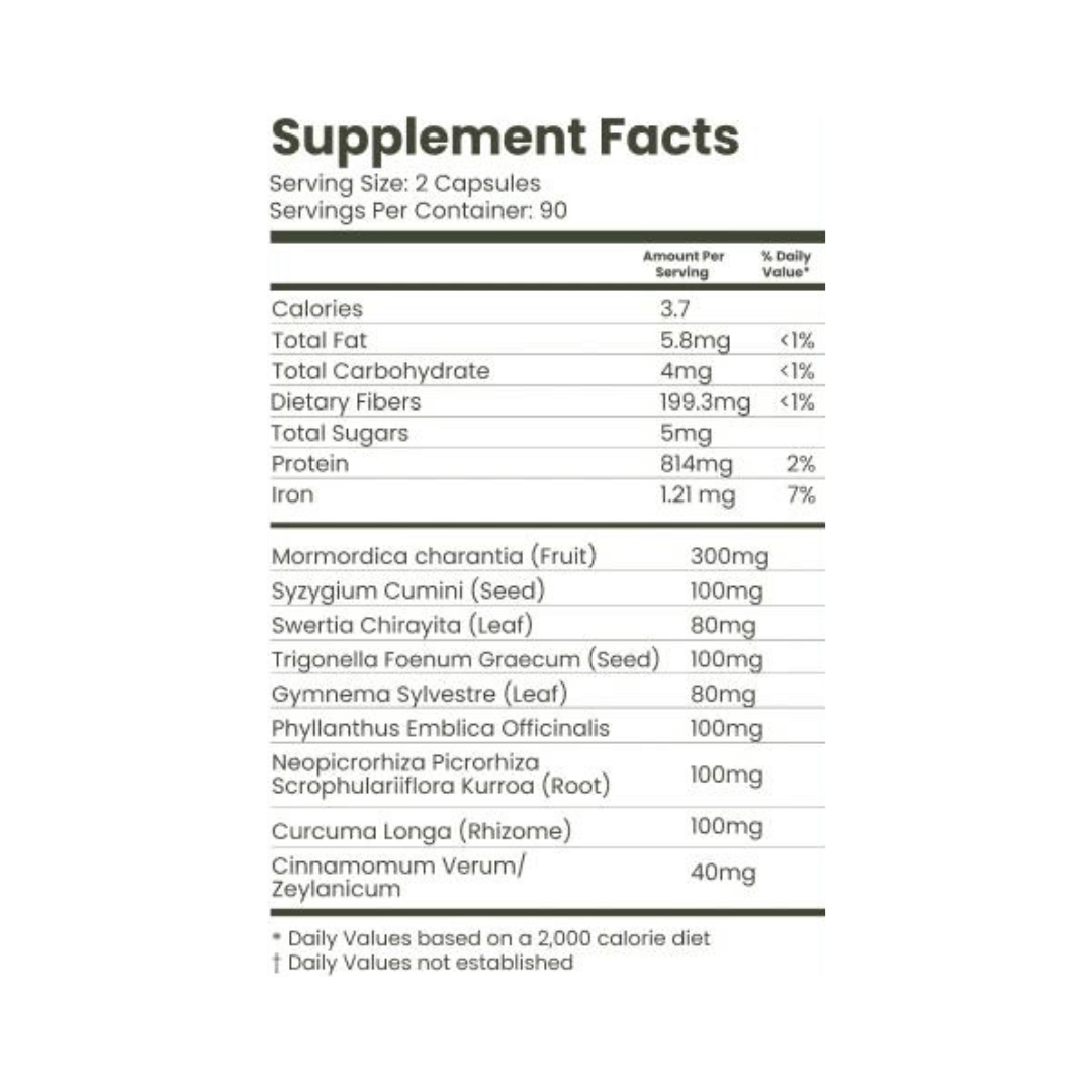 Curalin｜Klínískt rannsakaður blóðsykursstuðningur｜180 hylki | Heilsubarinn