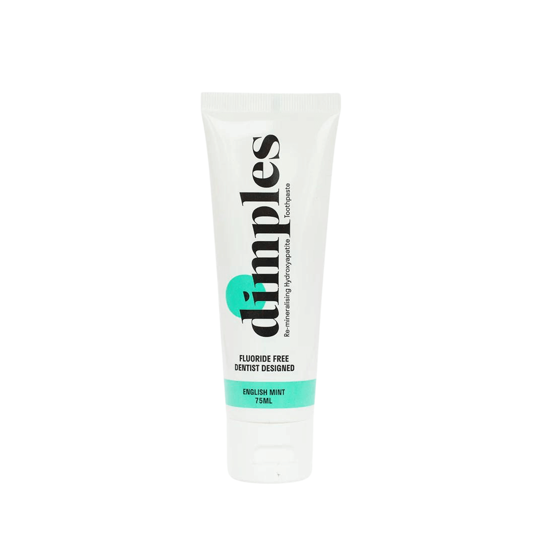 Dimples | Ensk minta | Hydroxyapatite tannkrem hannað af tannlækni | Heilsubarinn