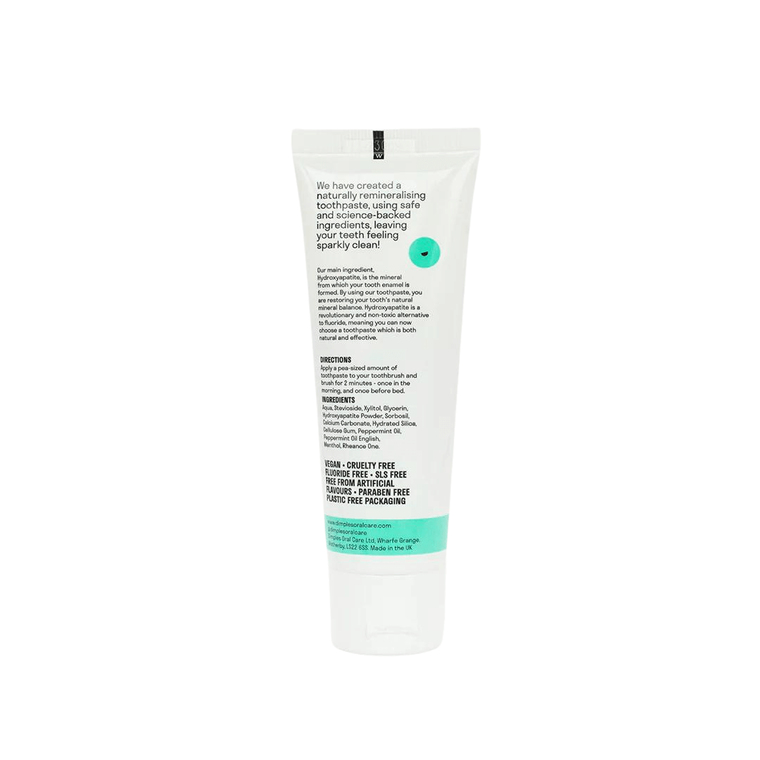Dimples | Ensk minta | Hydroxyapatite tannkrem hannað af tannlækni | Heilsubarinn
