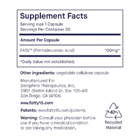 Thumbnail for Fatty 15 | C15:0 fitusýrur| 90 dagar