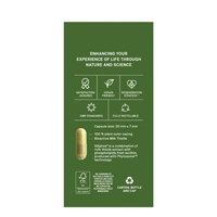 Thumbnail for Milk Thistle Bioactive fæðubótarefni í flösku með umbúðum sem veitir 300% meira lífvirkt silybín. Umhverfisvænar pakkningar.