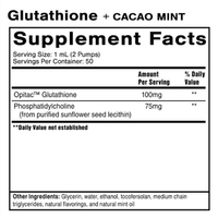 Thumbnail for Liposomal Glutathione með kakó og myntu bragði