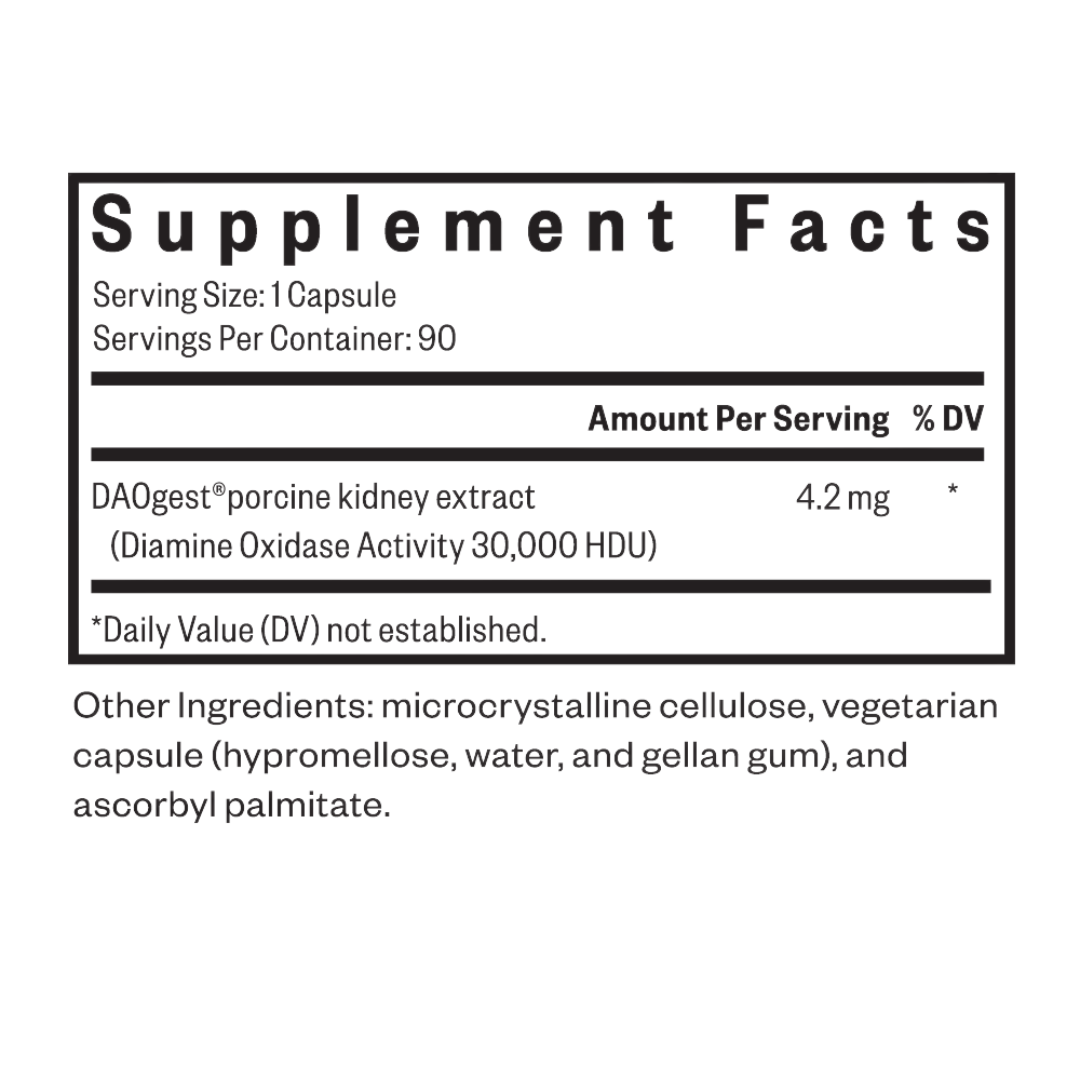 DAO Enzyme | Diamine oxidase meltingarensím | Heilsubarinn