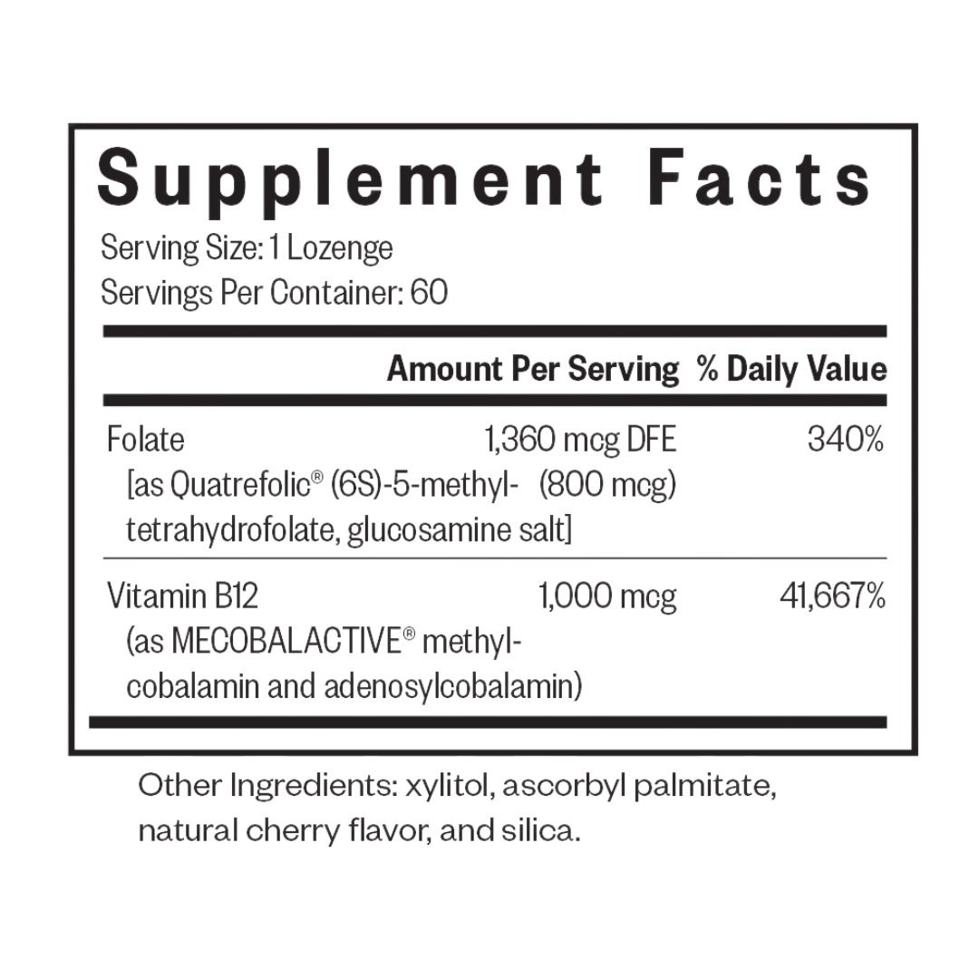 Methyl B12 with L-Methylfolate | Heilsubarinn