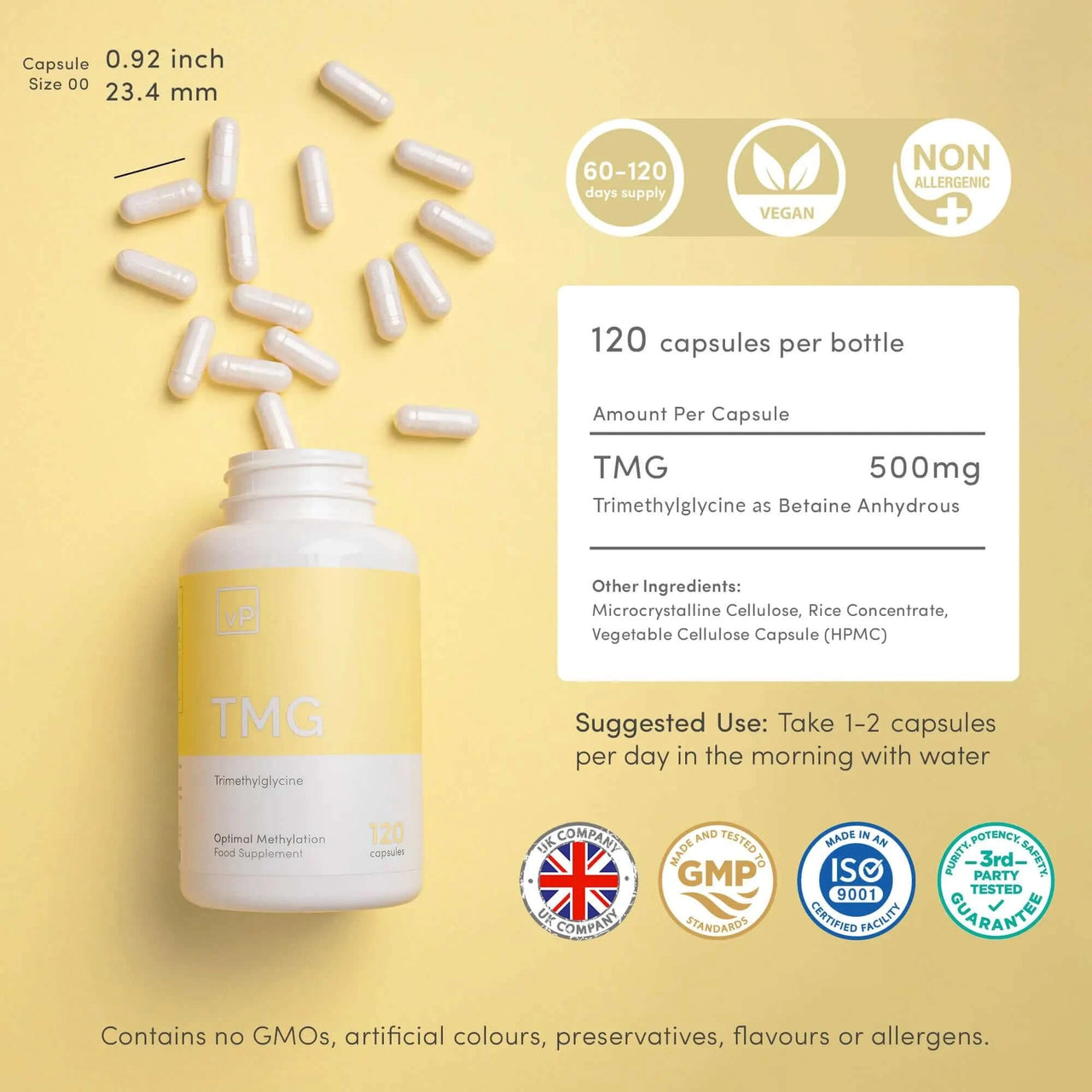 Trimethylglycine (TMG)｜Fyrir heilbrigða metýlerun | Heilsubarinn