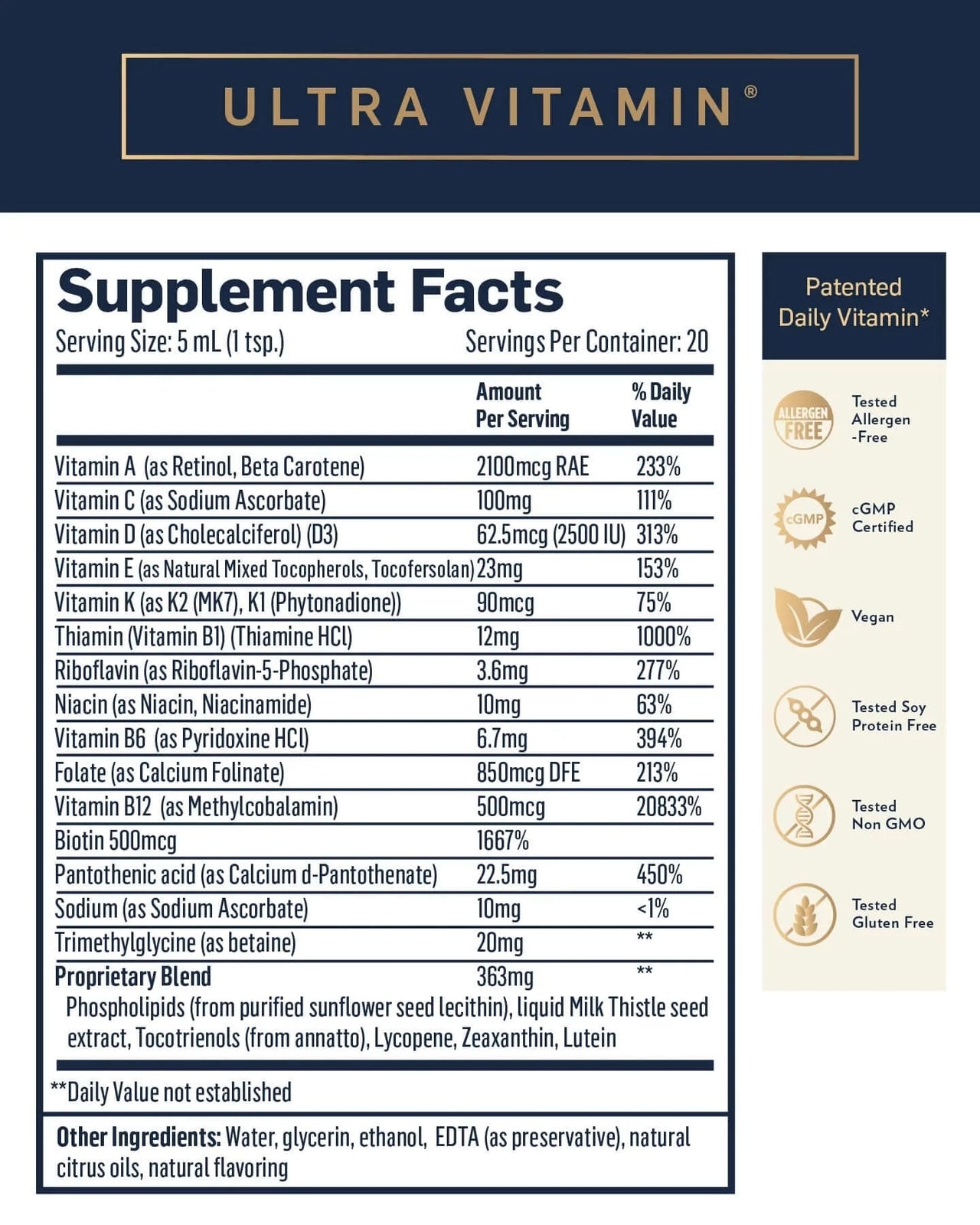 Hágæða liposomal fjölvítamínblanda | Heilsubarinn